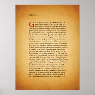 Desiderata ポスター