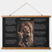 Desiderata:優しい父のTouch 吊り下げ型タペストリー (正面)