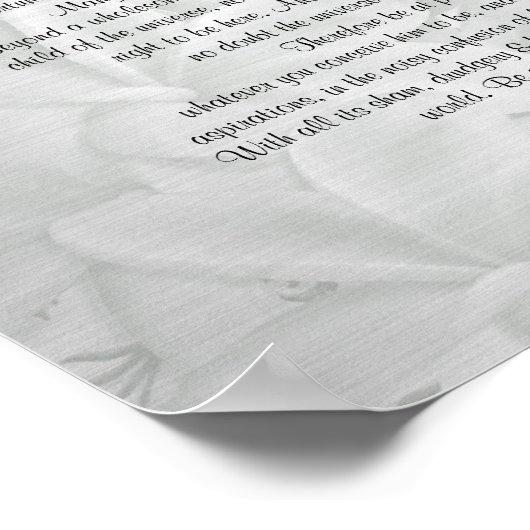 Desiderata "希望物" ポスター (角)