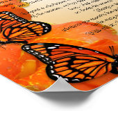 Desiderata "希望物"、散文（昆虫）オオカバマダラ、モナークバターフ ポスター (角)