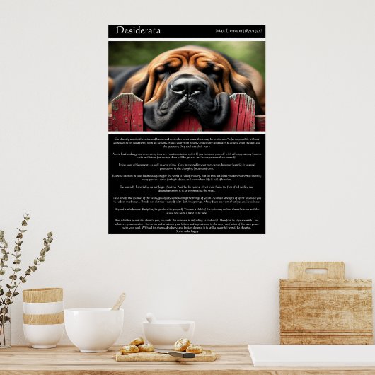Desiderata：日光と静穏 ポスター (キッチン)
