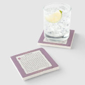 Desiderata – 望ましい事 ストーンコースター (横)