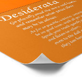 Desiderata – 焼成粘土ポット窯炉で冷却 ポスター (角)