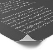 Desiderata – 行き過ぎ，ファインアート ポスター (角)