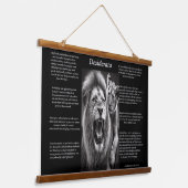 Desiderata:調和in the Wild 吊り下げ型タペストリー (傾斜あり)