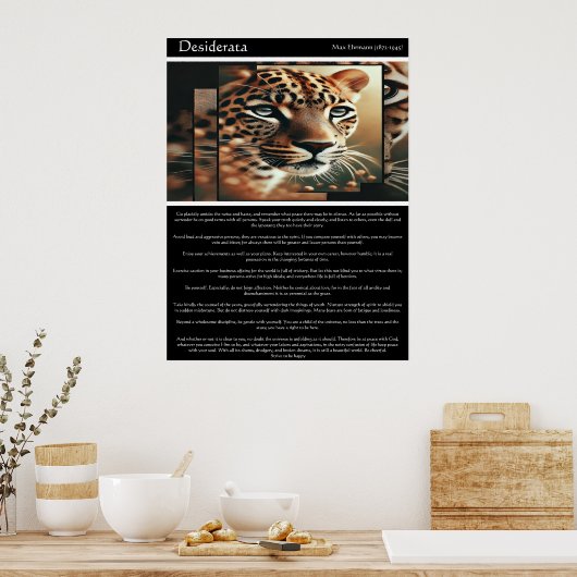 Desiderata：静寂の美しい ポスター (キッチン)