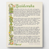 Desiderata, A 1920の散文by Max Ehrmann フォトプラーク (正面)