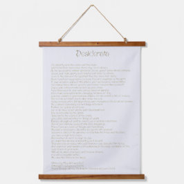 Desiderata ArtbrushUIハンドジュエルハンドフォント 吊り下げ型タペストリー