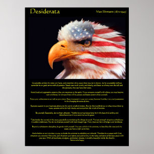 Desiderata bald eagle 1ポスター ポスター
