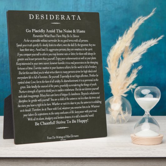 Desiderata Blackboardチョークアート フォトプラーク (側面)