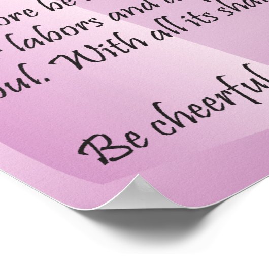 Desiderata by Max Ehrmannポスター ポスター (角)