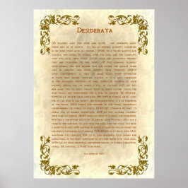 Desiderata by Max Ehrmann Poster ポスター