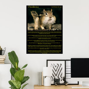 Desiderata Chipmunkポスター ポスター
