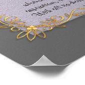 Desiderata "desired things"、カスタマイズ可能な色 ポスター (角)