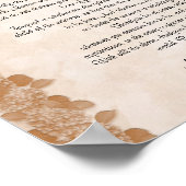 Desiderata "desired things"パーチメントフローラ ポスター (角)