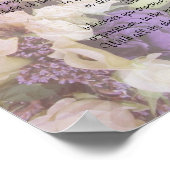 Desiderata "desired things",フローラ上の散文 ポスター (角)