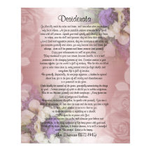 Desiderata "desired things",フローラ上の散文
