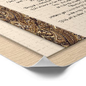 Desiderata "desired things"ブラウンデザイン ポスター (角)