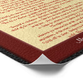 Desiderata "desired things"レザールック ポスター (角)