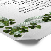 Desiderata "desired things"散文アイルランド語バックグラウンド ポスター (角)