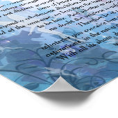 Desiderata "desired things" Blue Fairie背景 ポスター (角)