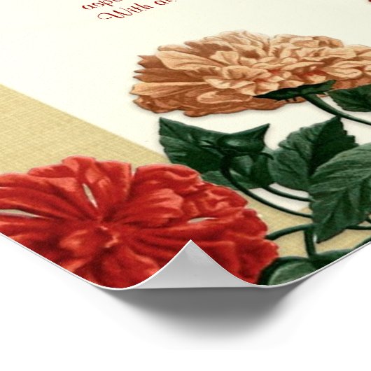 Desiderata "desired things",  hibiscus flowers ポスター (角)