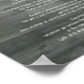 Desiderata "Desired Things" on Concrete Wall ポスター (角)