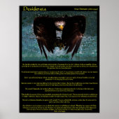 Desiderata Eagle over Water Posts ポスター (正面)