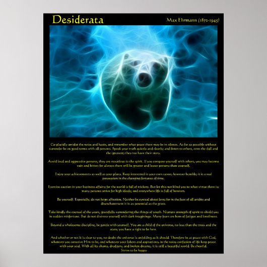 Desiderata Electric Bearポスター ポスター (正面)