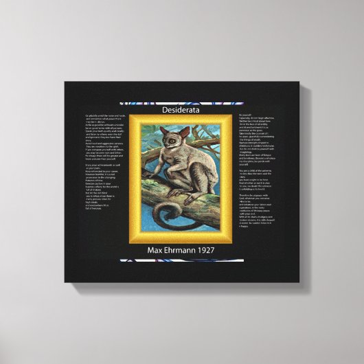 DESIDERATA Galago Canvas Print キャンバスプリント (正面)