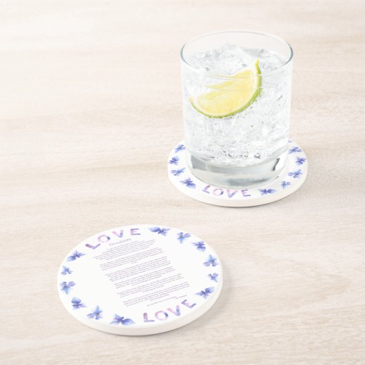 Desiderata Hydrangea by Max Ehrmann コースター (側面)