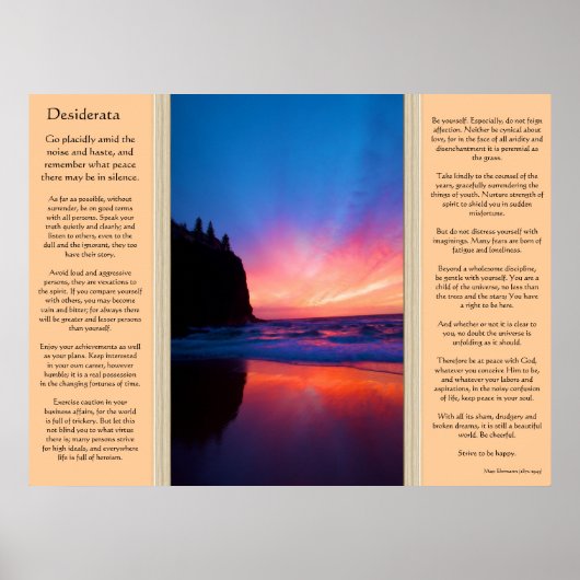 Desiderata Ocean Sky Scape Posters 2 ポスター (正面)