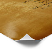 Desiderata parchmentの背景のスクロール ポスター (コーナー)