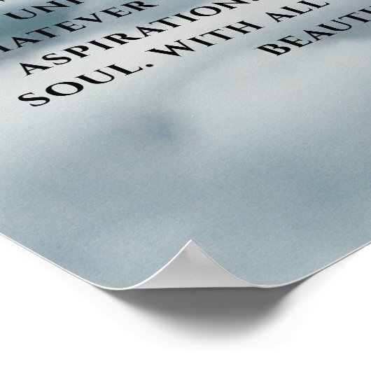 Desiderata Poem Poster Above the Cloud ポスター (角)