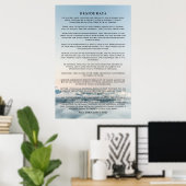 Desiderata Poem Poster Above the Cloud ポスター (ホームオフィス)