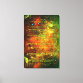 Desiderata Posal – 北米，ペリカン星雲 キャンバスプリント