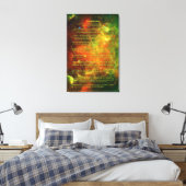 Desiderata Posal – 北米，ペリカン星雲 キャンバスプリント (インサイチュ (寝室))