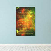 Desiderata Posal – 北米，ペリカン星雲 キャンバスプリント (インサイチュ (ウッドフロア))