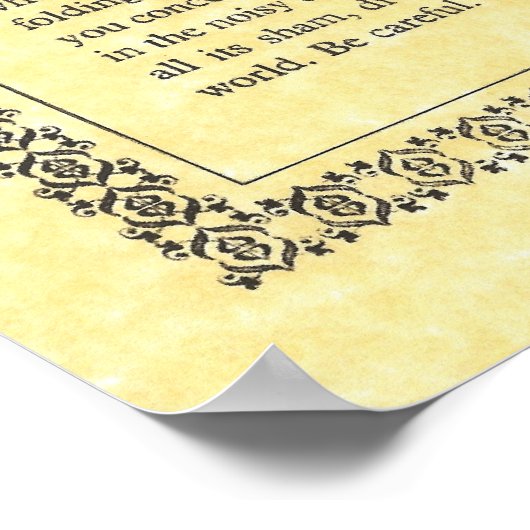 DESIDERATA Posal=Max Ehrmann=Parchment Collection ポスター (角)