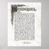 DESIDERATA Posal=Max Ehrmann=Parchment Collection ポスター (正面)