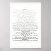 DESIDERATA POSTER ポスター (正面)