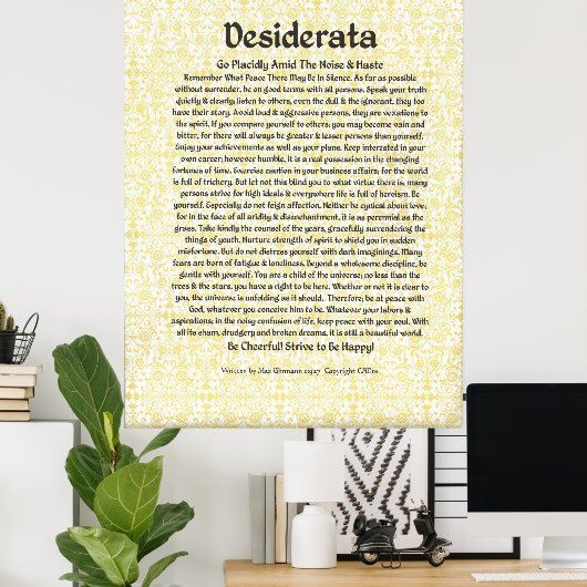 DESIDERATA Poster by Max Ehrmann MANY SIZES ポスター (ホームオフィス)