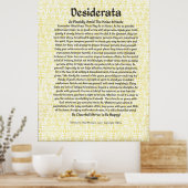 DESIDERATA Poster by Max Ehrmann MANY SIZES ポスター (キッチン)