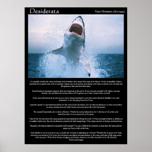 Desiderata shark jumping posts ポスター
