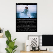 Desiderata shark jumping posts ポスター (ホームオフィス)