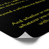 Desiderata Tiger in Water Posts ポスター (角)