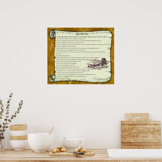 Desiderata ~ Timeless Inspiration ポスター (キッチン)