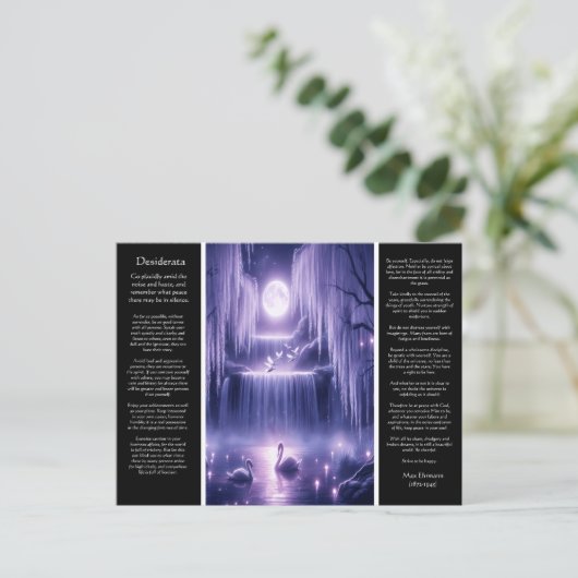 Desiderata Waterfall：ウィローハート秋 ポストカード (スタンド正面)