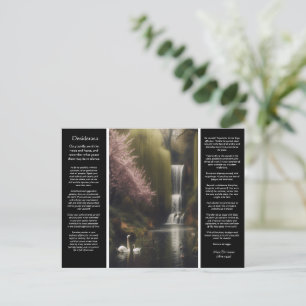 Desiderata Waterfall:ウッドランドのロマンス開花 ポストカード