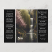 Desiderata Waterfall：ウッドランドのロマンス開花 ポストカード (正面)